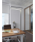 LED Tischaufbauleuchte aus Aluminium, silber