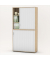 Aufsatzschrank MULTI M pro 333314, abschlie&szlig;bar, 2x3 OH, eiche hell/alusilber, 120x114x42cm (BxHxT)