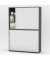 Aufsatzschrank MULTI M pro 333315, abschlie&szlig;bar, 2x3 OH, anthrazit/alusilber, 160x114x42cm (BxHxT)