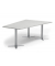 Konferenztisch 330273, 73,5cm (H), 200x80/141cm (BxT), 6 Personen, Trapezform, lichtgrau / silber