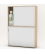 Aufsatzschrank MULTI M pro 333316, abschlie&szlig;bar, 2x3 OH, eiche hell/alusilber, 160x114x42cm (BxHxT)