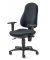 Bürostuhl BASE ART 70 PRO, anthrazit / schwarz, mit Armlehnen, bis 110kg, ohne Kopfstütze