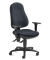 Bürostuhl BASE ART 70 PRO, anthrazit / schwarz, mit Armlehnen, bis 110kg, ohne Kopfstütze