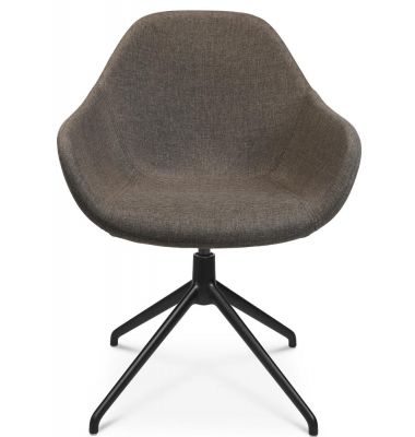 Konferenzstuhl SITNESS MEETING 2.1, beige / schwarz, mit Armlehnen, 4-Fuß-Gestell