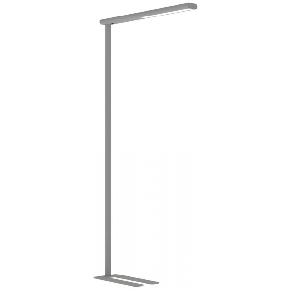 Deskin LED-Stehlampe, silber, mit Standfuß  Deskin