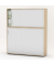 Aufsatzschrank MULTI M pro 333308, abschlie&szlig;bar, 2x2 OH, eiche hell/alusilber, 160x78x42cm (BxHxT)