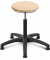 Werkstatt-Arbeitshocker, Holzsitz + Bodengleiter