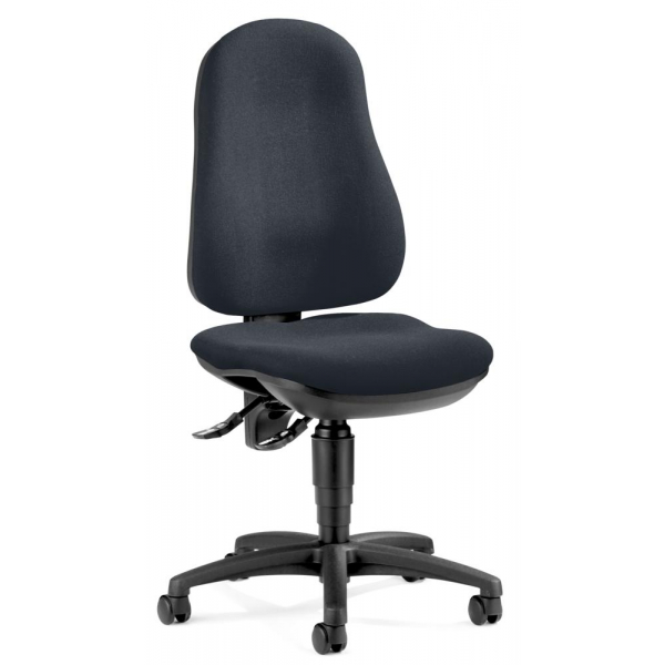 Deskin Bürostuhl BASE ART 70 PRO, anthrazit / schwarz, bis 110kg, ohne Kopfstütze  Deskin