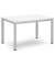 Besprechungstisch 348792, 72cm (H), 120x80cm (BxT), 6 Personen, rechteckig, weiß / silber