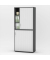 Aufsatzschrank MULTI M pro 333311, abschlie&szlig;bar, 3 OH, anthrazit/alusilber, 100x114x42cm (BxHxT)