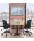 Konferenztisch 330280, 73,5cm (H), 200x80/141cm (BxT), 6 Personen, Trapezform, eiche hell / anthrazit