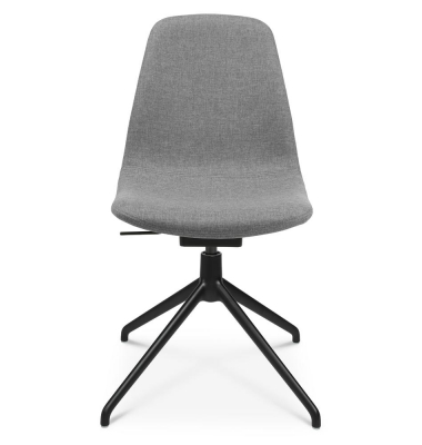 Konferenzstuhl SITNESS MEETING 1.1, grau / schwarz, ohne Armlehnen, A-Fuß-Gestell
