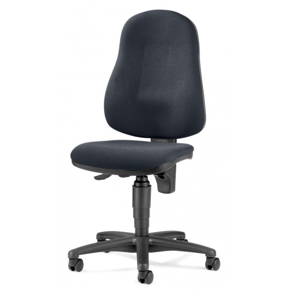 Deskin Bürostuhl BASE ART 60 PRO, grau / schwarz, bis 110kg, ohne Kopfstütze  Deskin