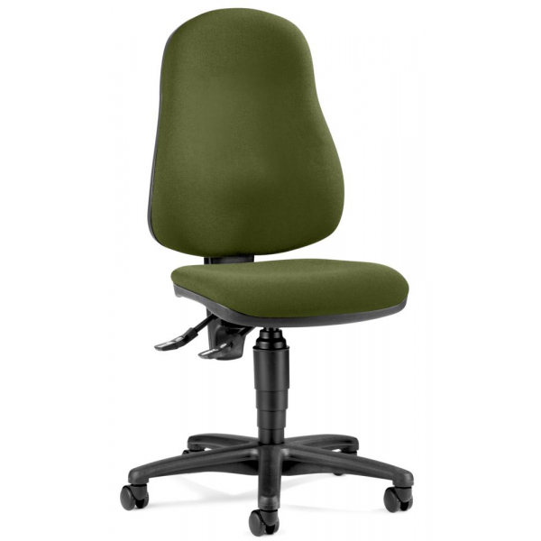 Deskin Bürostuhl BASE ART 60 PRO, grün / schwarz, bis 110kg, ohne Kopfstütze  Deskin