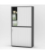 Aufsatzschrank MULTI M pro 333313, abschlie&szlig;bar, 2x3 OH, anthrazit/alusilber, 120x114x42cm (BxHxT)