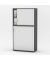Aufsatzschrank MULTI M pro 333303, abschlie&szlig;bar, 2 OH, anthrazit/alusilber, 100x78x42cm (BxHxT)