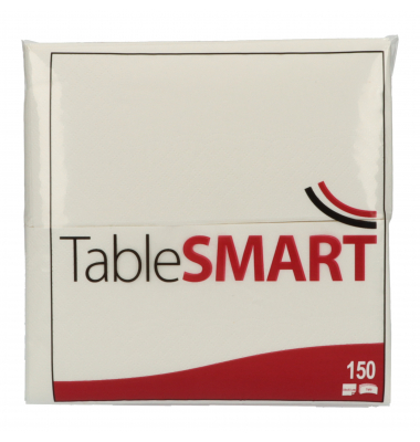 TableSMART Serviette 486012 33x33cm 3lg 18Falz ws 150St TableSMART Serviette 486012 33x33cm 3lg 18Falz ws 150St