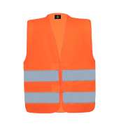 Kinderwarnweste Aarhus, signal-orange, Gr&ouml;&szlig;e XS