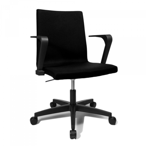 4014296422367 - Bürodrehstuhl CUBE schwarz mit Armlehnen bis 110kg 4014296422367 Topstar