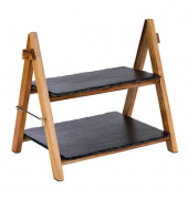Etagere braun, schwarz 34,0 cm
