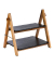 Etagere braun, schwarz 34,0 cm