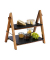 Etagere braun, schwarz 34,0 cm