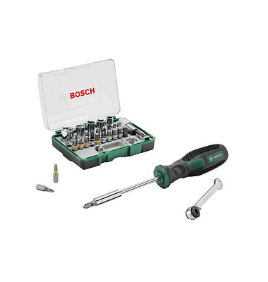 Mini-Ratsche + Handschraubendreher Bit-Set