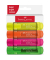 Textmarker TL 46 SF, 254644, Etui, 4-farbig sortiert, 1-5mm Keilspitze