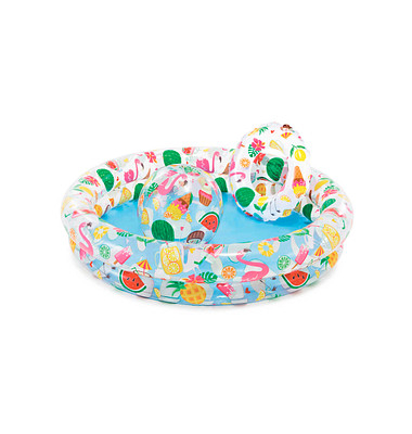 Planschbecken Just So Fruity-Set mehrfarbig 122,0 x 25,0 cm
