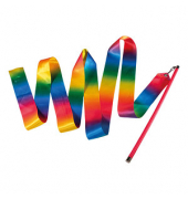 Regenbogen Gymnastikband mehrfarbig