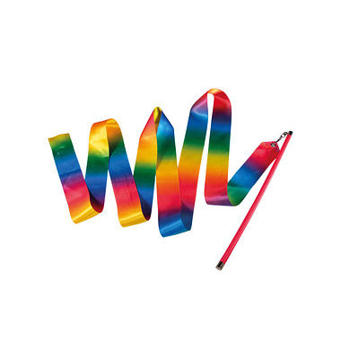 Regenbogen Gymnastikband mehrfarbig