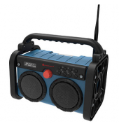 DAB85BL Baustellenradio blau, schwarz