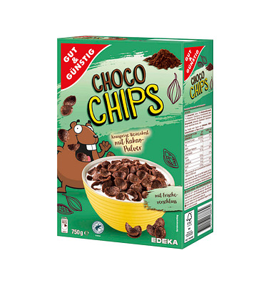 Choco Chips Cerealien 750,0 g Choco Chips Cerealien 750,0 g