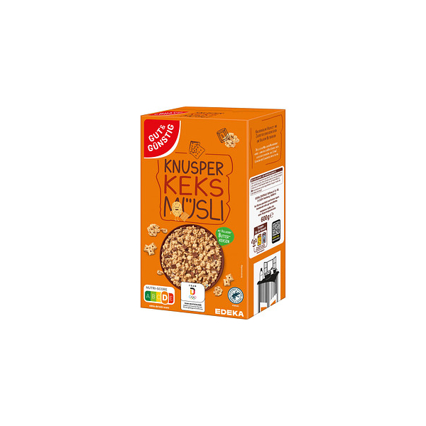 4311501633809 - Knusper Schoko & Keks Müsli 6000 g 4311501633809 GUT&GÜNSTIG 600 Gramm 4311501633809 - Knusper Schoko & Keks Müsli 6000 g 4311501633809 GUT&GÜNSTIG 600 Gramm