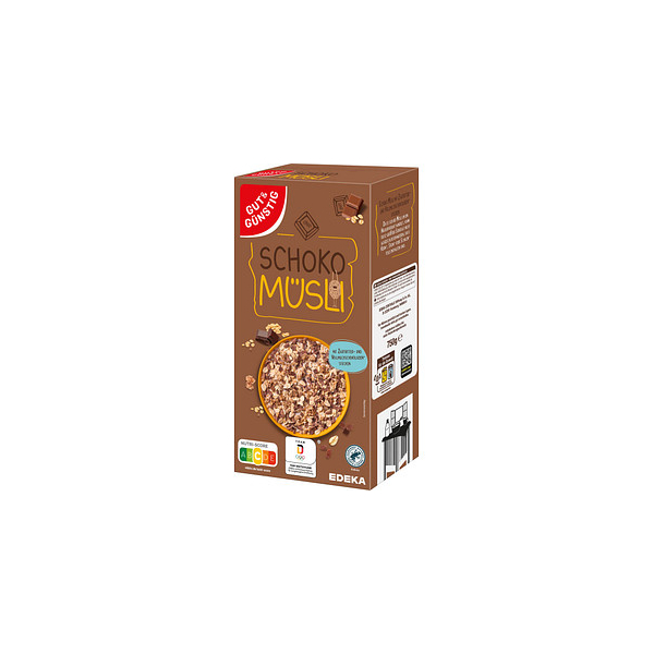 4311501634295 - Schoko Müsli 7500 g 4311501634295 GUT&GÜNSTIG 750 Gramm 4311501634295 - Schoko Müsli 7500 g 4311501634295 GUT&GÜNSTIG 750 Gramm