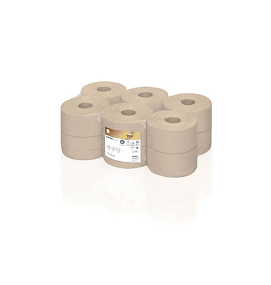 Toilettenpapier Satino PureSoft Jumbo 318810, 2-lagig, soft beige, 720 Blatt / Rolle, Toilettenpapier Satino PureSoft Jumbo 318810, 2-lagig, soft beige, 720 Blatt / Rolle,