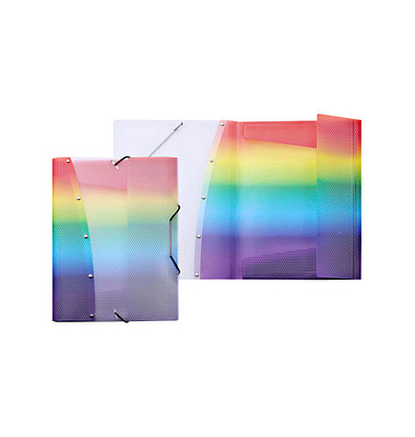 Heftbox Rainbow 4442404, A4 Motiv Rainbow, Polypropylen (PP)