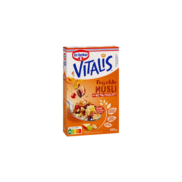 4000521035853 - Vitalis Früchte ohne Zuckerzusatz Müsli 5000 g 4000521035853 500 Gramm 4000521035853 - Vitalis Früchte ohne Zuckerzusatz Müsli 5000 g 4000521035853 500 Gramm