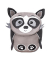 Kindergartenrucksack Mini Animals Raccoon Kunstfaser grauschwarz