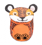 Kindergartenrucksack Mini Animals Tiger Kunstfaser orangeschwarz