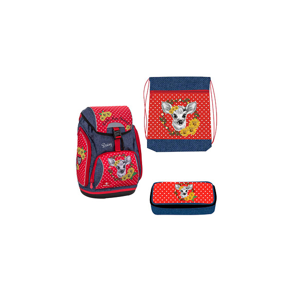 9014400263911 - Schulranzen-Set Comfy Little Cute Friends Daisy Kunstfaser rot 9014400263911 BELMIL 9014400263911 - Schulranzen-Set Comfy Little Cute Friends Daisy Kunstfaser rot 9014400263911 BELMIL