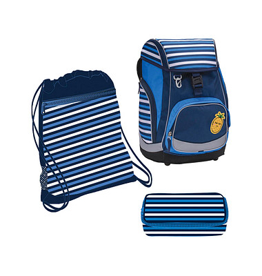 Schulranzen-Set Comfy Pack Lining Girl Kunstfaser blau