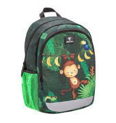 Kindergartenrucksack Kiddy Plus Star Jungle 2020 Kunstfaser grün