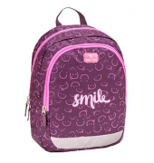 Kindergartenrucksack Kiddy Pink Smile Kunstfaser pink