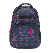 Schulrucksack Infinity Cubic Pink Kunstfaser schwarzpink