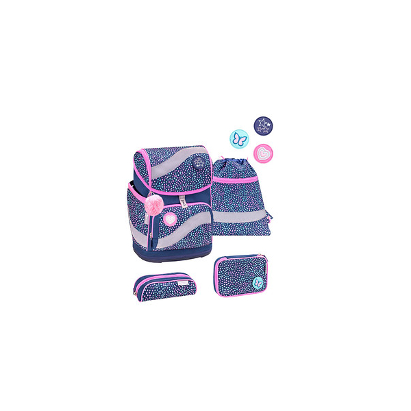 9014400330187 - Schulranzen-Set Smarty Amazing Polka Kunstfaser blau 9014400330187 BELMIL 9014400330187 - Schulranzen-Set Smarty Amazing Polka Kunstfaser blau 9014400330187 BELMIL