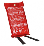 Feuerl&ouml;schdecke LD1118 866722, 100x100cm, Glasfasergewebe