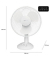 Tischventilatoren VL 3602 263 699 weiß
