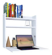 Wandschreibtisch 918615, 60cm (H), 60x53cm (BxT), rechteckig, weiß / weiß