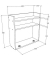 Wandschreibtisch 918615, 60cm (H), 60x53cm (BxT), rechteckig, weiß / weiß
